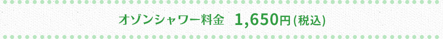 マイクロバブル料金　1,500円(税抜)